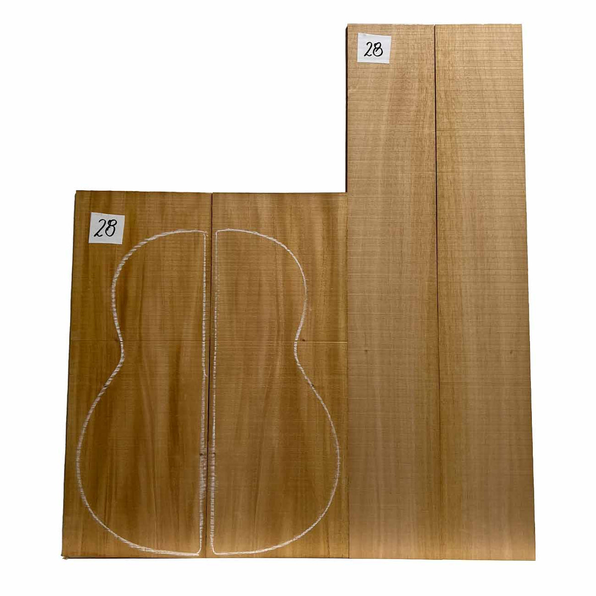 Fijian Mahogany Classical Guitar Back & Side Set #28 - Exotic Wood Zone - Buy online Across USA 