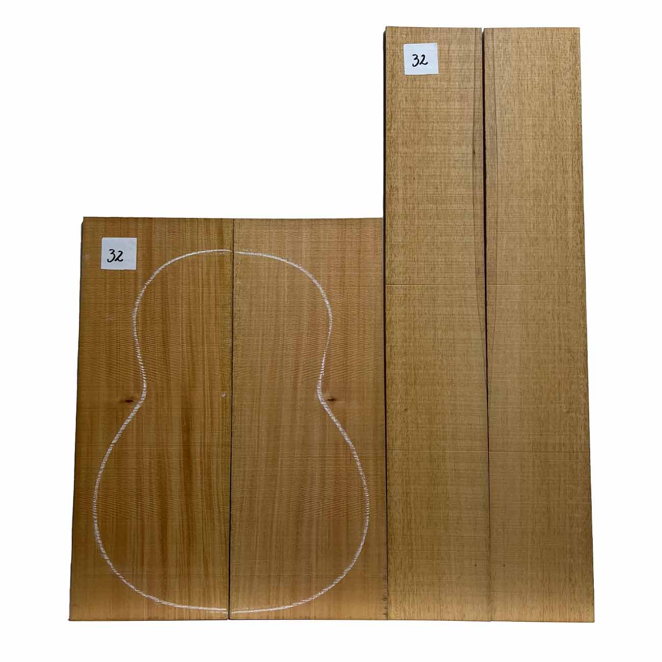 Fijian Mahogany Classical Guitar Back & Side Set #32 - Exotic Wood Zone - Buy online Across USA 