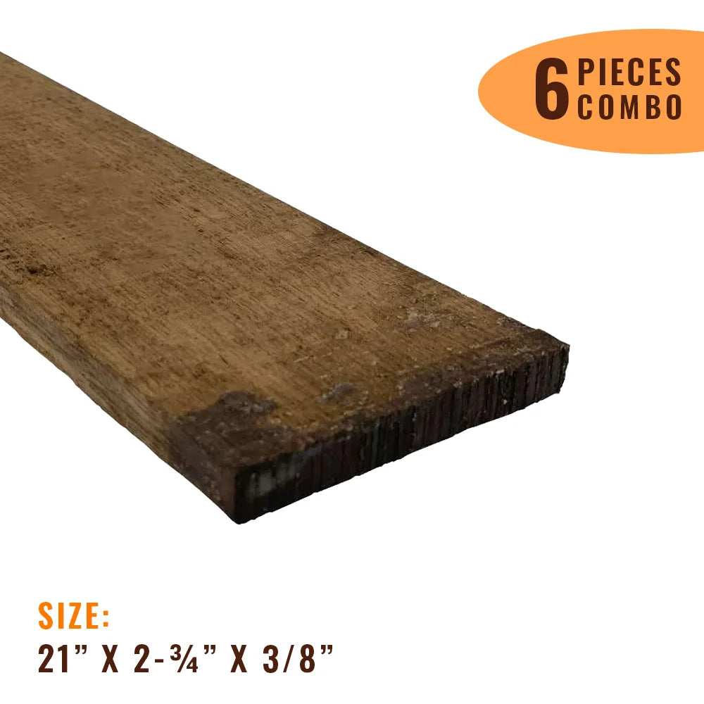 Pack of 6, Indian Laurel Guitar Fingerboard Blank - 21&quot; x 2-3/4&quot; x 3/8&quot; | Free Shipping - Exotic Wood Zone - Buy online Across USA 