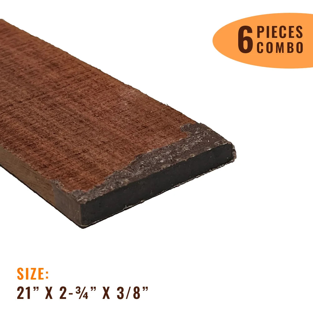 Pack of 6, East Indian Rosewood Fingerboards/Fretboards 21&quot; x 2-3/4&quot; x 3/8&quot; | Free Shipping - Exotic Wood Zone - Buy online Across USA 