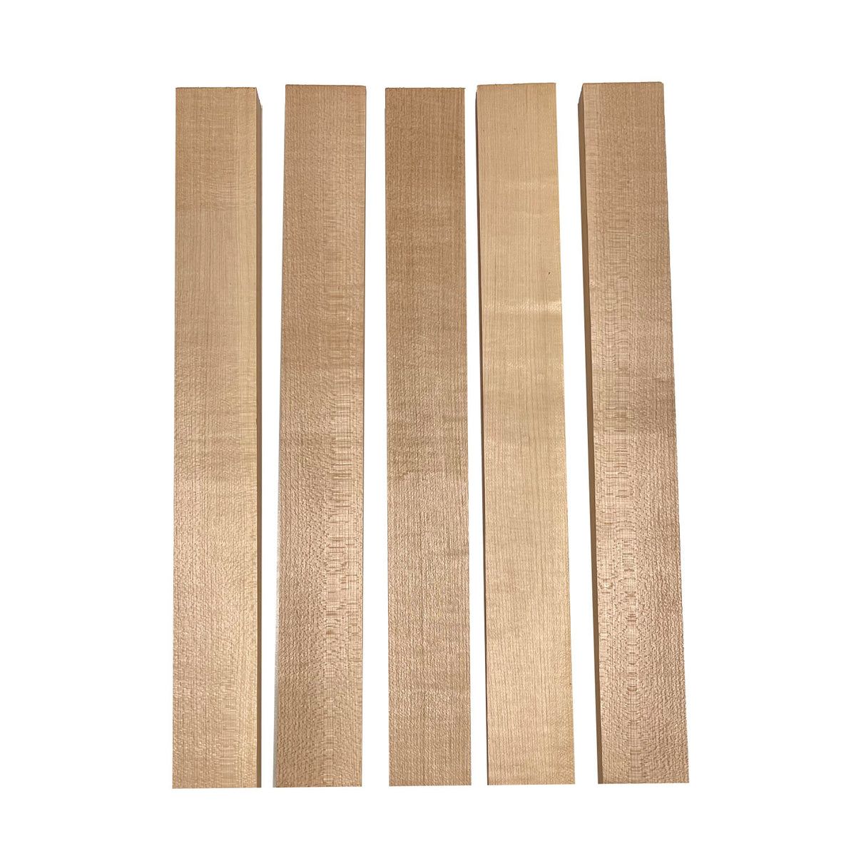 Pack of 5 ,Flame Hard Maple 3/4 Lumber Boards/Cutting Board Blocks - Exotic Wood Zone - Buy online Across USA 