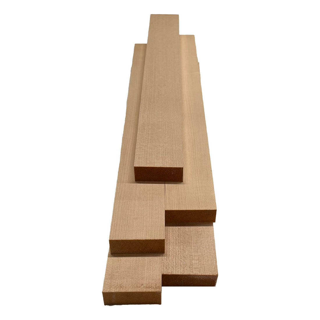 Pack of 5 ,Flame Hard Maple 3/4 Lumber Boards/Cutting Board Blocks - Exotic Wood Zone - Buy online Across USA 