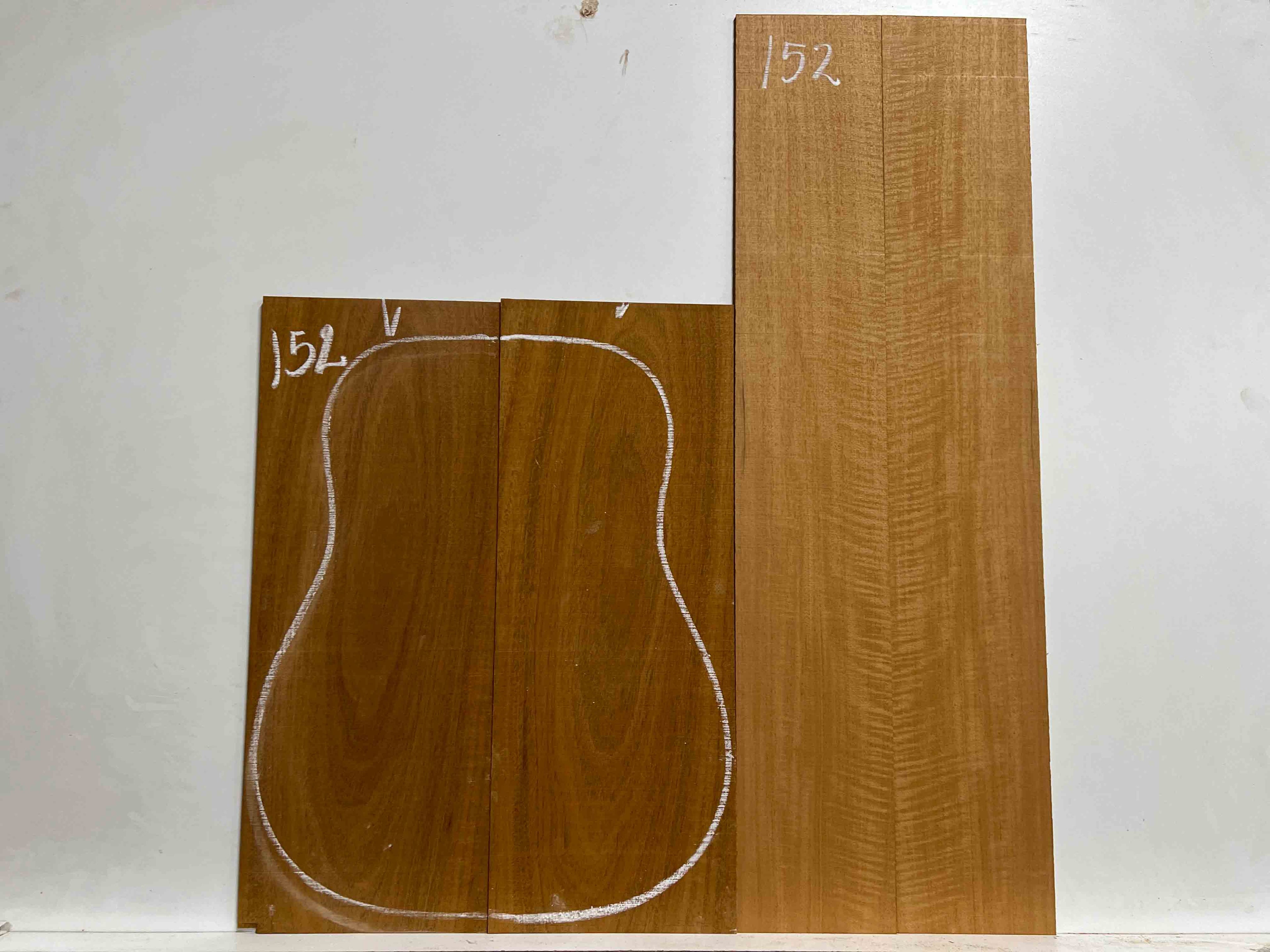 Flame Genuine Mahogany Classical Guitar Back &amp; Side Set 