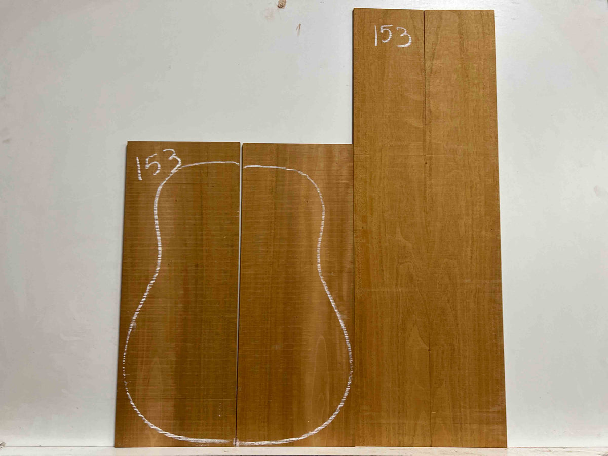 Flame Genuine Mahogany Classical Guitar Back & Side Set #153 - Exotic Wood Zone - Buy online Across USA 