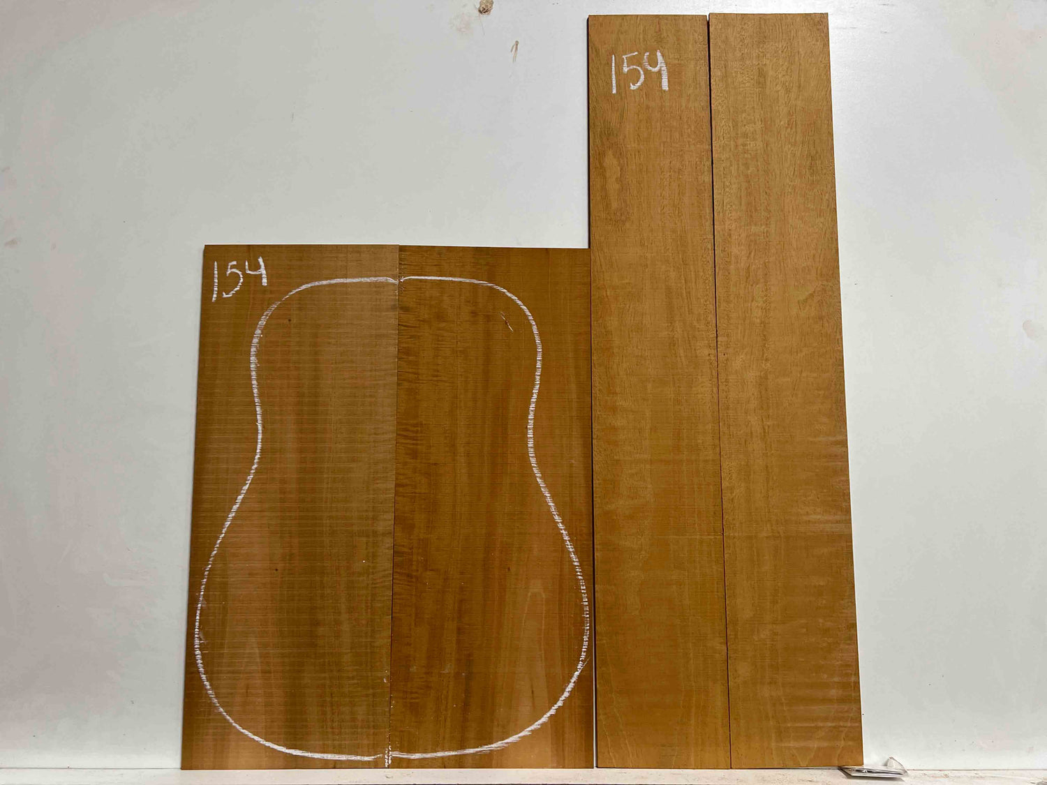 Flame Genuine Mahogany Classical Guitar Back &amp; Side Set 