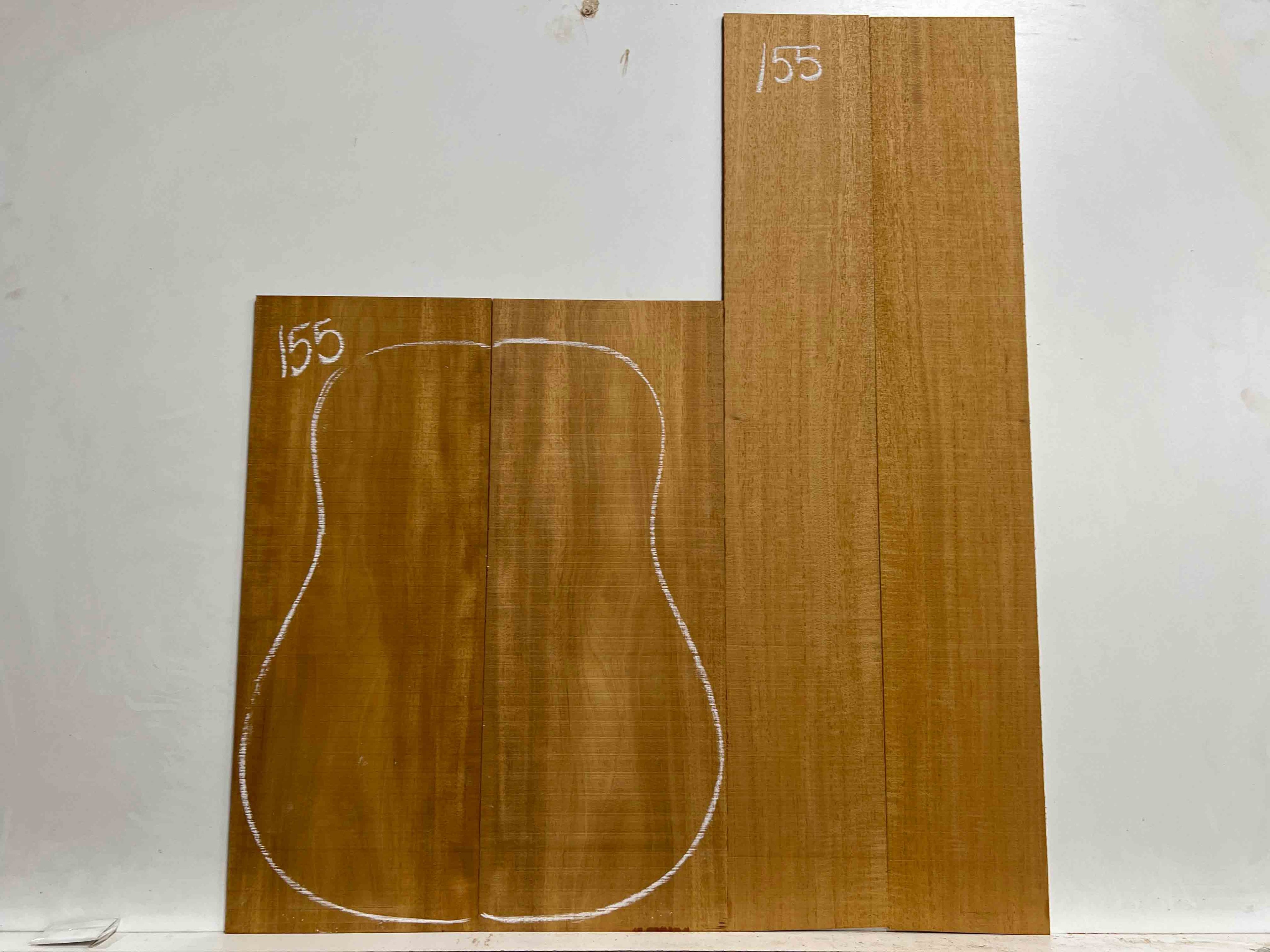 Flame Genuine Mahogany Classical Guitar Back &amp; Side Set 