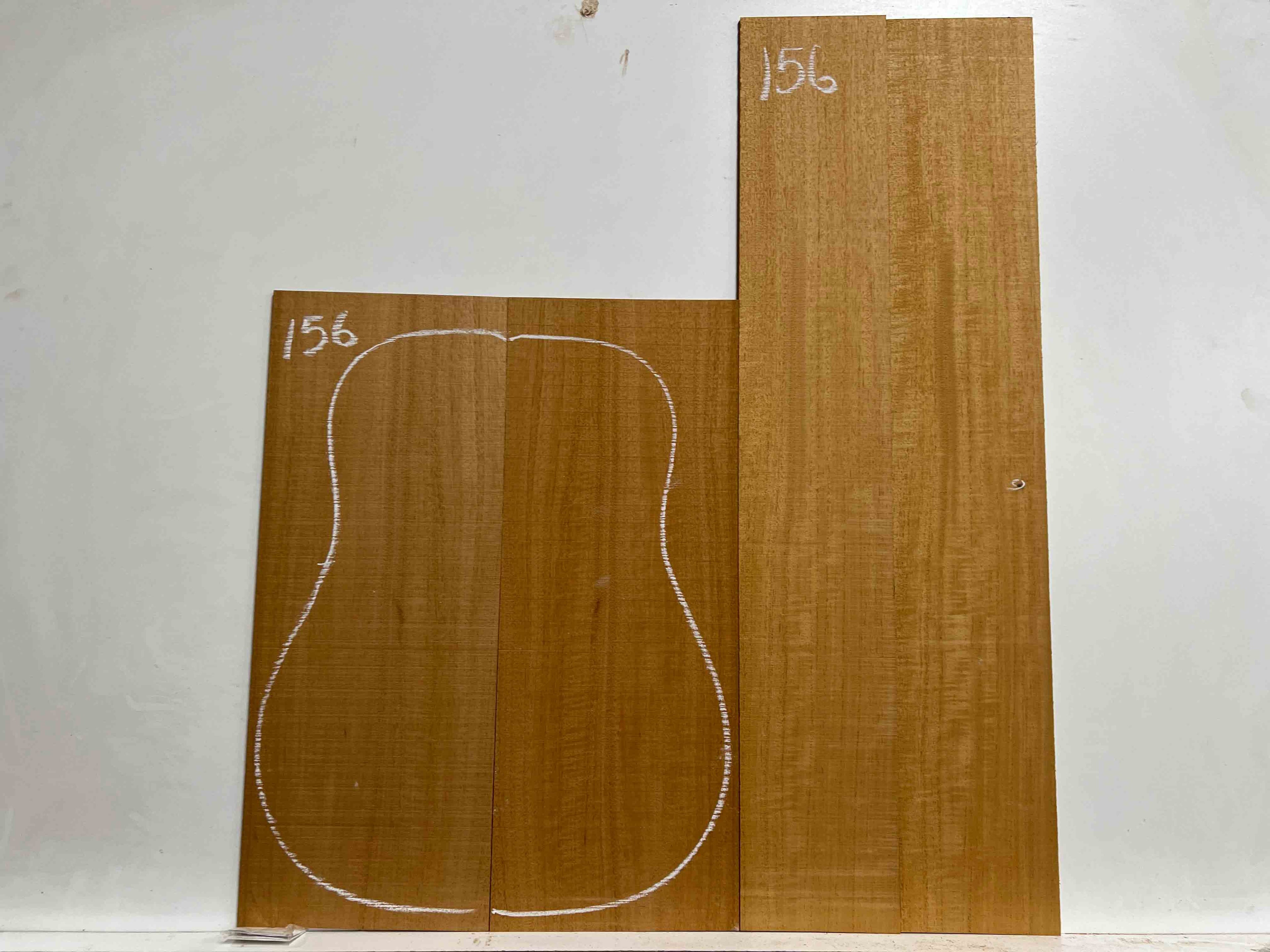 Flame Genuine Mahogany Classical Guitar Back &amp; Side Set 