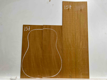 Flame Genuine Mahogany Classical Guitar Back & Side Set #157 - Exotic Wood Zone - Buy online Across USA 