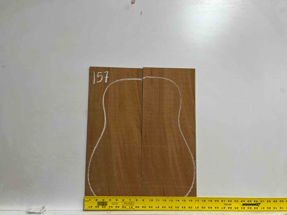 Flame Genuine Mahogany Classical Guitar Back & Side Set #157 - Exotic Wood Zone - Buy online Across USA 