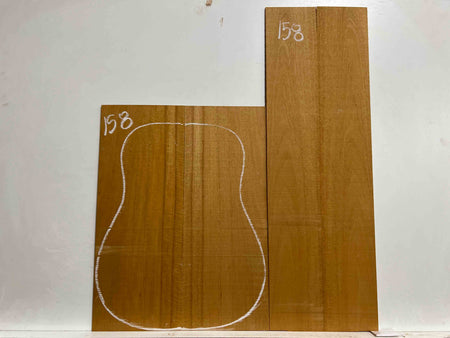 Flame Genuine Mahogany Classical Guitar Back & Side Set #158 - Exotic Wood Zone - Buy online Across USA 