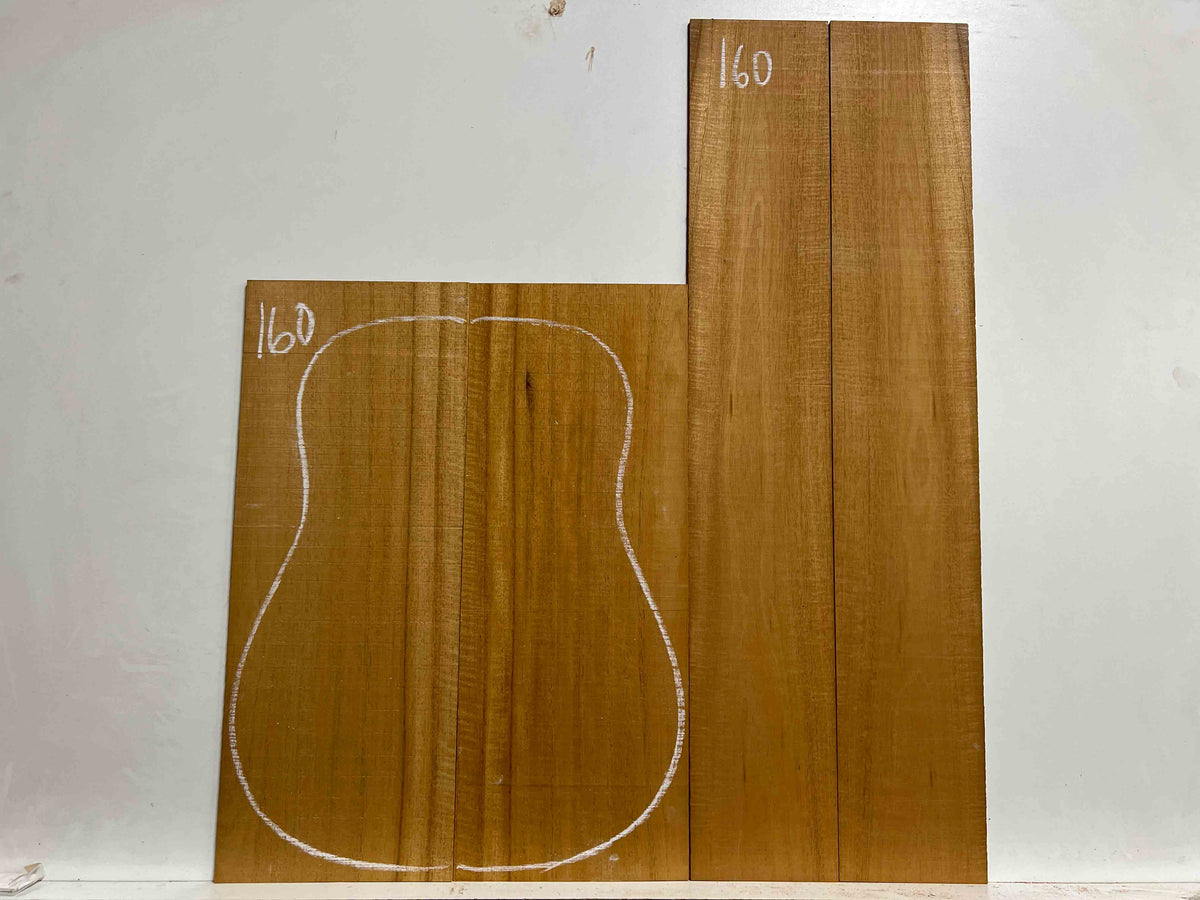 Flame Genuine Mahogany Classical Guitar Back & Side Set #160 - Exotic Wood Zone - Buy online Across USA 