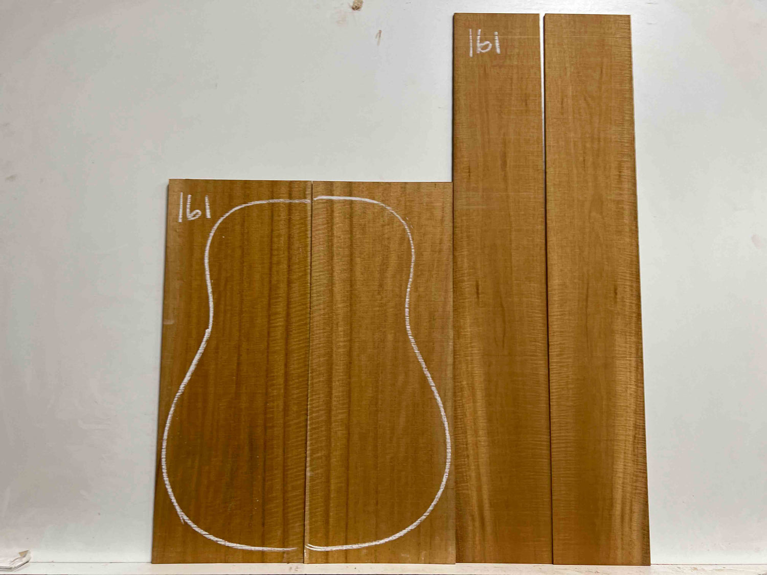 Flame Genuine Mahogany Classical Guitar Back &amp; Side Set 