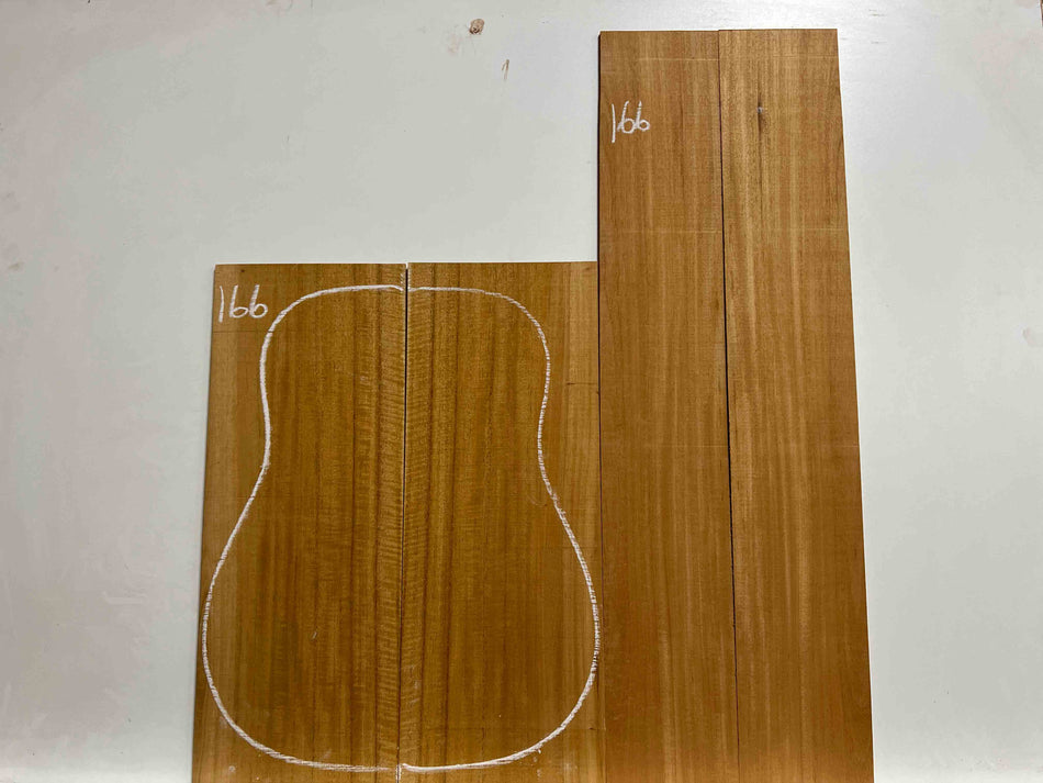 Flame Genuine Mahogany Classical Guitar Back & Side Set #166 - Exotic Wood Zone - Buy online Across USA 