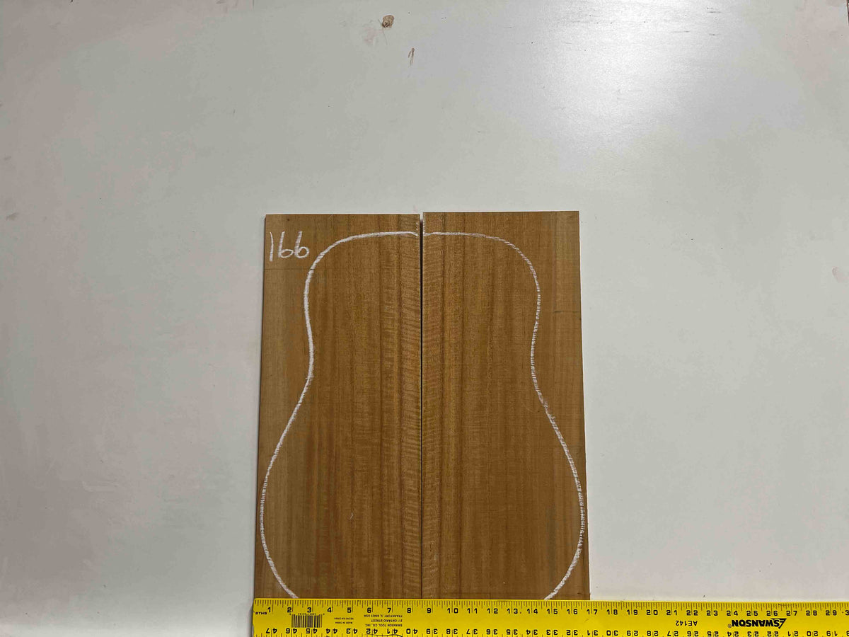 Flame Genuine Mahogany Classical Guitar Back & Side Set #166 - Exotic Wood Zone - Buy online Across USA 