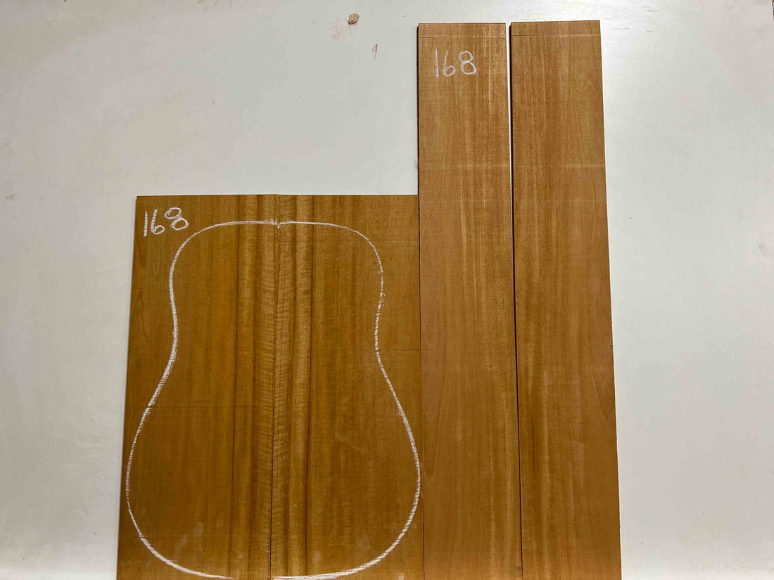 Flame Genuine Mahogany Classical Guitar Back &amp; Side Set 