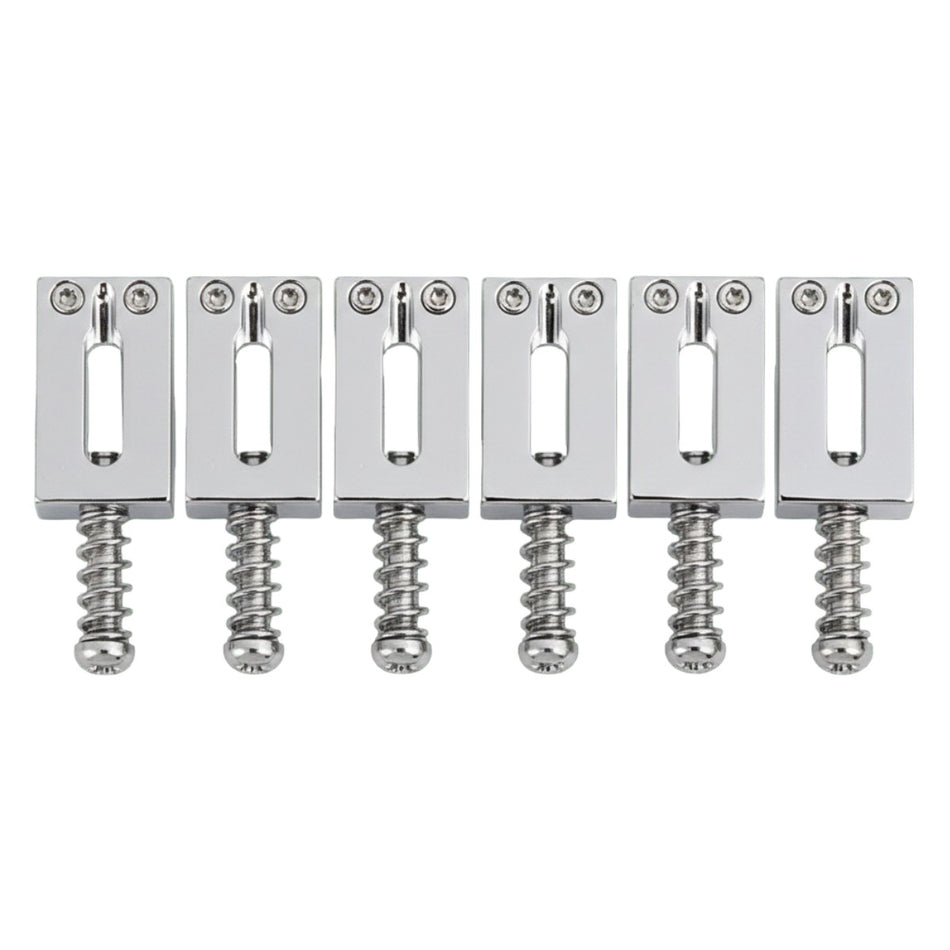 Gotoh S199 Saddle Set | Vintage Stratocaster Tremolo Bridge Steel - Chrome