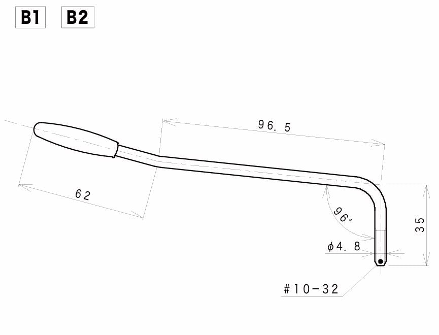 Gotoh B2 Tremolo Arm for Fender Stratocaster and Gotoh GE101TS