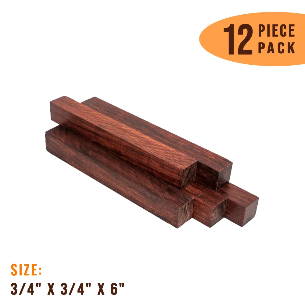 Pack of 12 , Granadillo Wood Pen Blanks 3/4 x 3/4 x 6 - Exotic Wood Zone - Buy online Across USA 