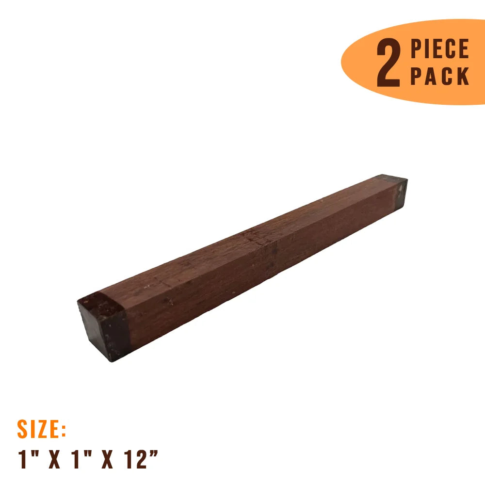 Pack of 2, Honduras Rosewood Hobby Wood/ Turning Blanks 1&quot;x 1&quot;x 12&quot; - Exotic Wood Zone - Buy online Across USA 