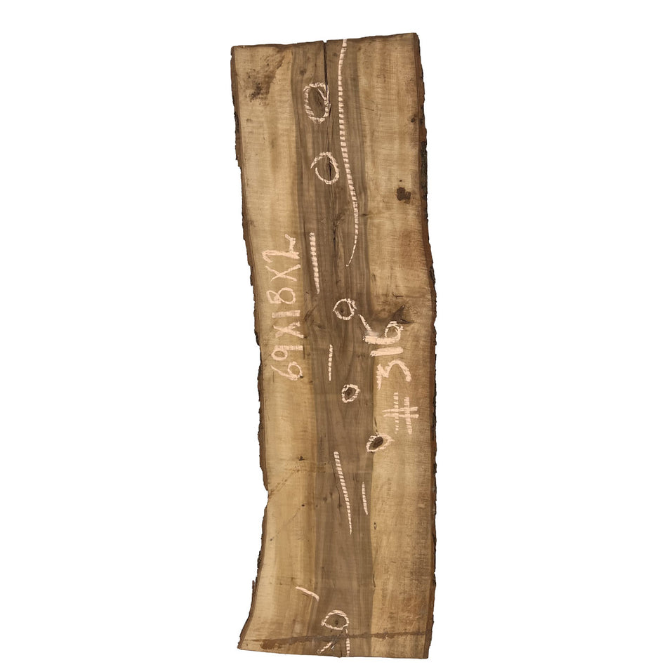 Beautiful Honey Locust Live Edge Slab - 69"x 18"x 2"  #316 - Exotic Wood Zone - Buy online Across USA 