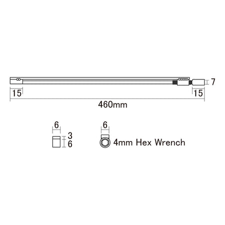 Hot Rod Low-profile 2-Way Truss Rod 2 (Copy - AMMU) Exotic Wood Zone 