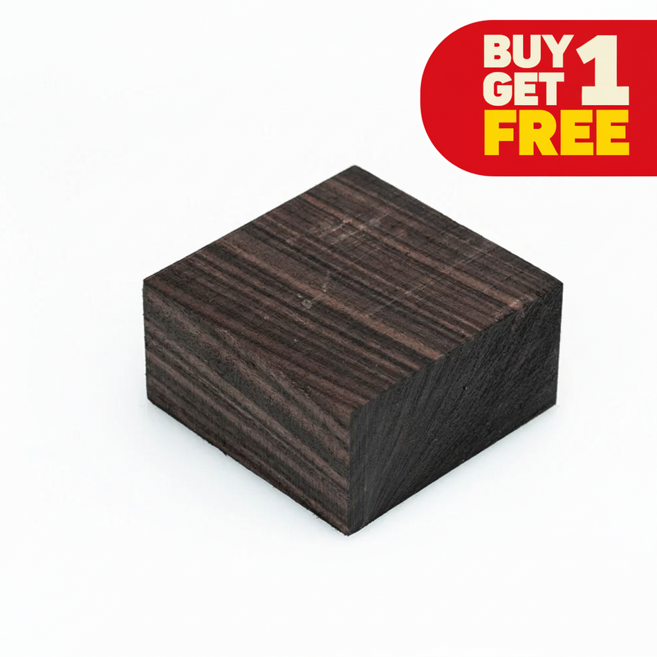 Pack of 2 ,East Indian Rosewood Bowl Blank 4" x 4" x 2"  (Buy 1 + Get 1 FREE)