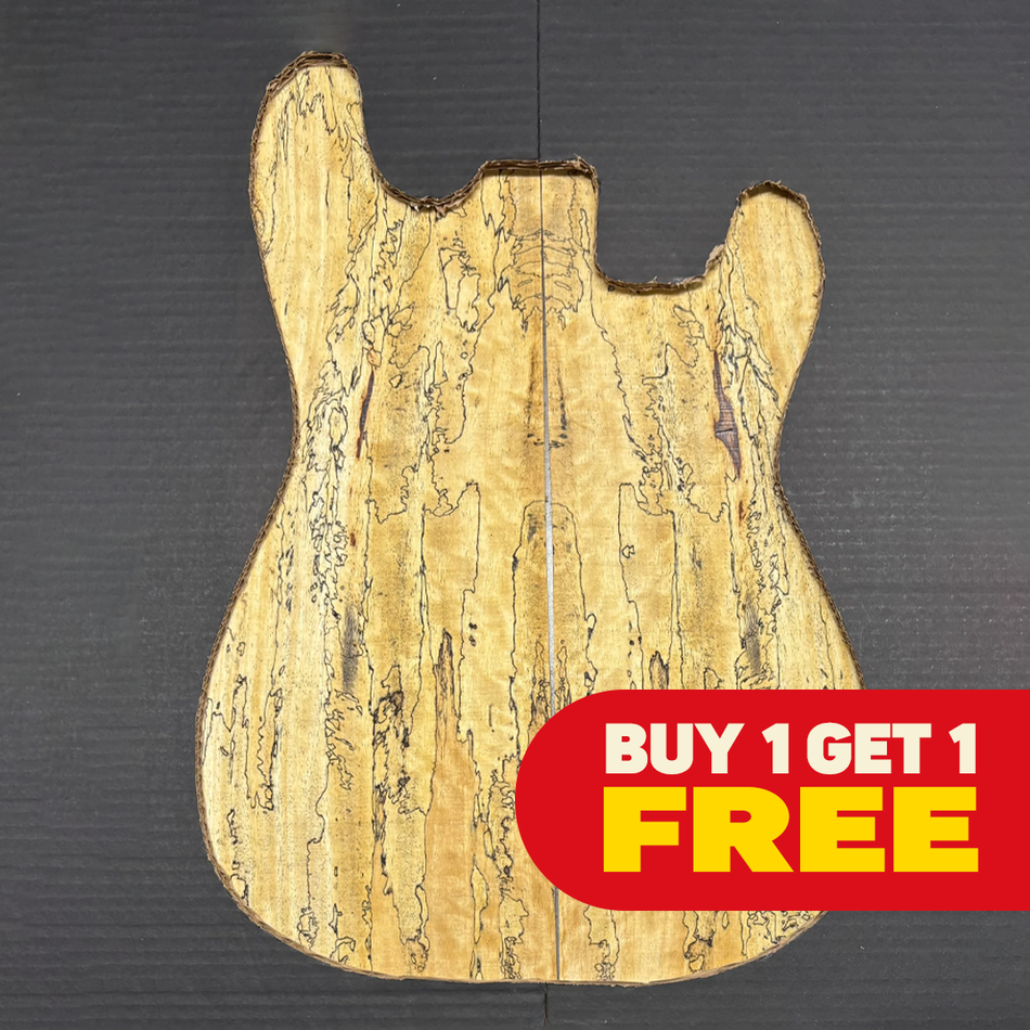 Spalted Tamarind Guitar Drop Top (Buy 1 + Get 1 FREE)