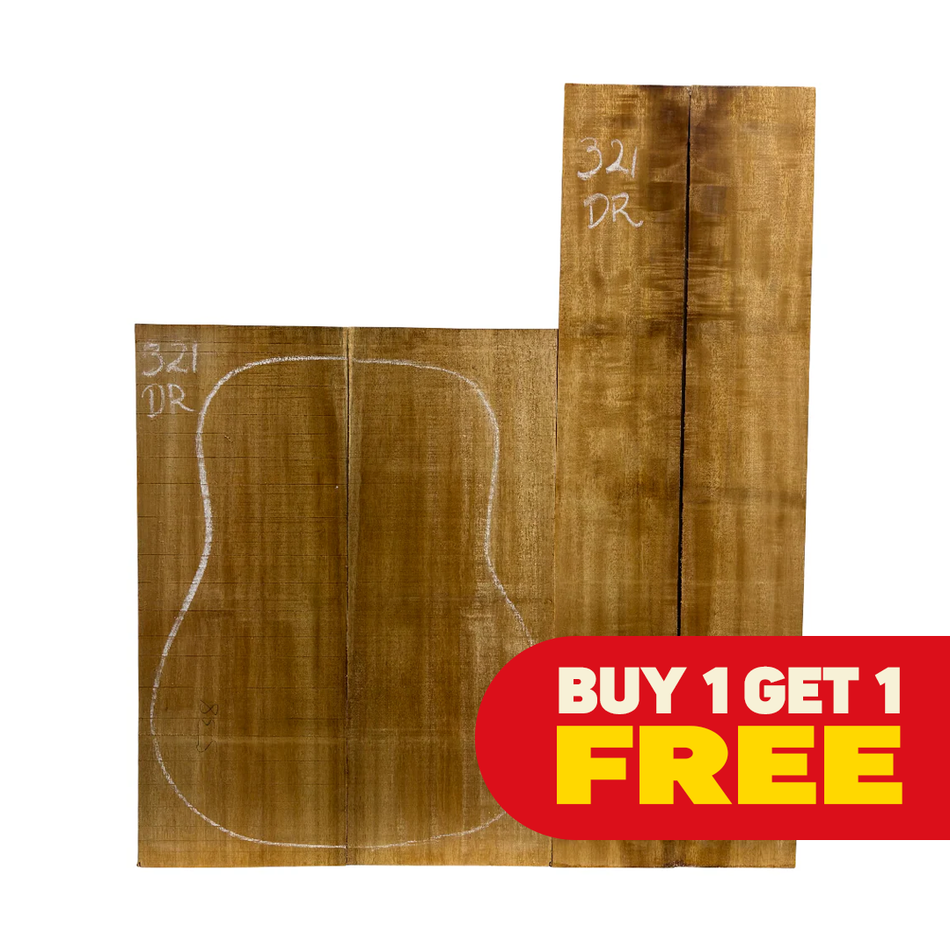 Golden Acacia Classical Guitar Back & Side Set (Buy 1 + Get 1 FREE)