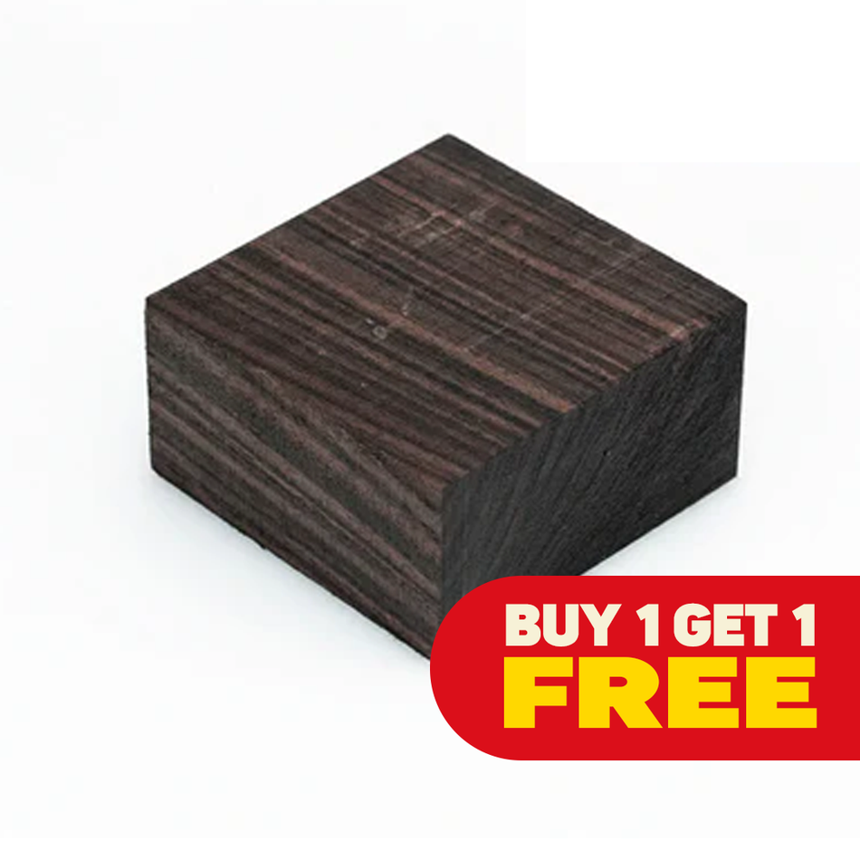 East Indian Rosewood Bowl Blank 4" x 4" x 2"  (Buy 1 + Get 1 FREE)