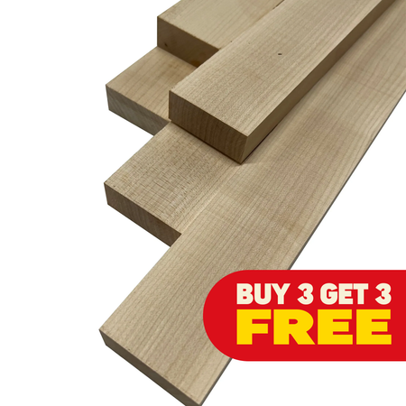 Pack of 5 , 3/4" Lumber Boards | Hard maple Cutting Board Blocks - Exotic Wood Zone - Buy online Across USA 