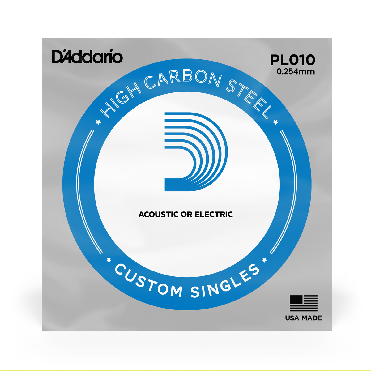 D'Addario Plain Steel String for Electric Guitar Exotic Wood Zone 