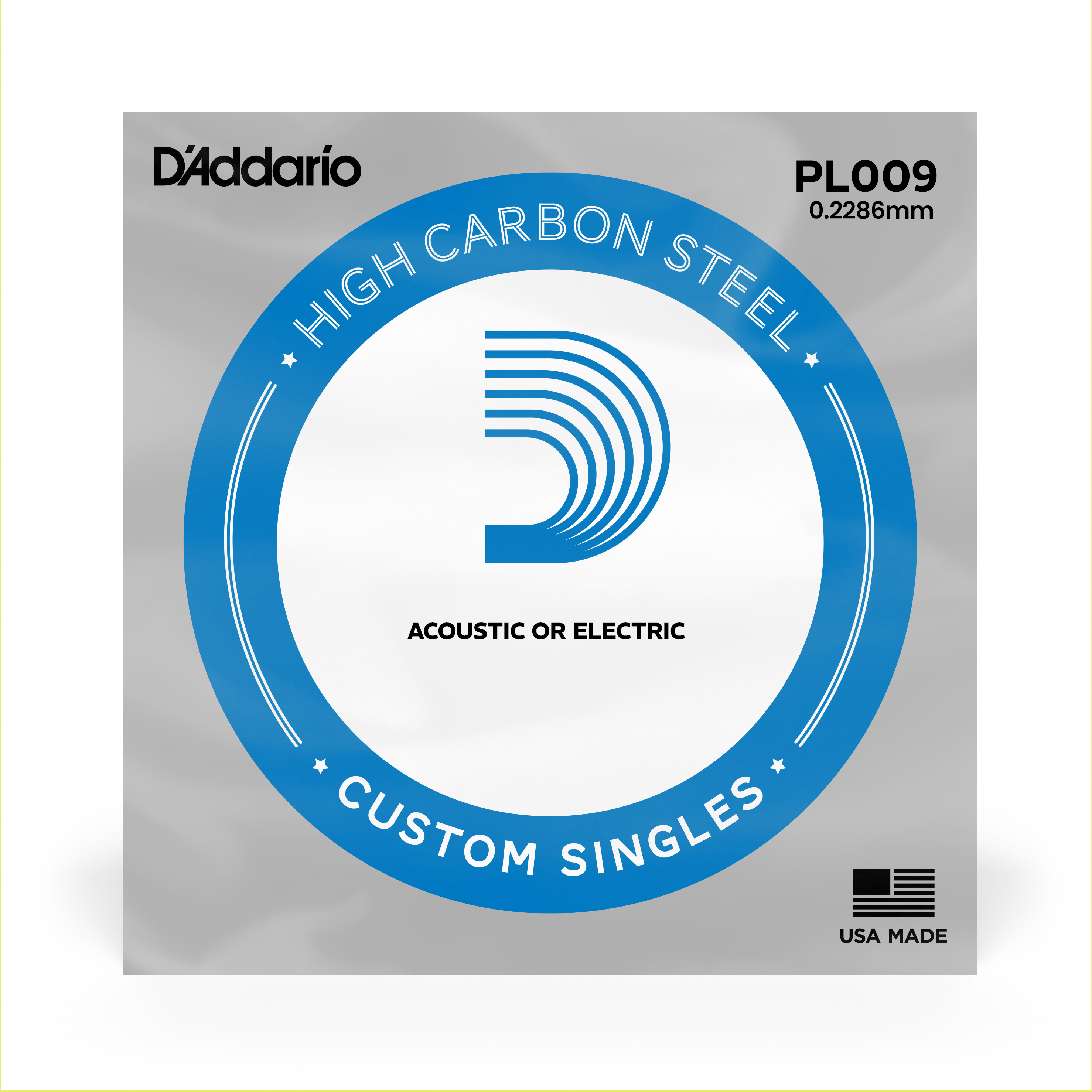 D'Addario Plain Steel String for Electric Guitar Exotic Wood Zone 