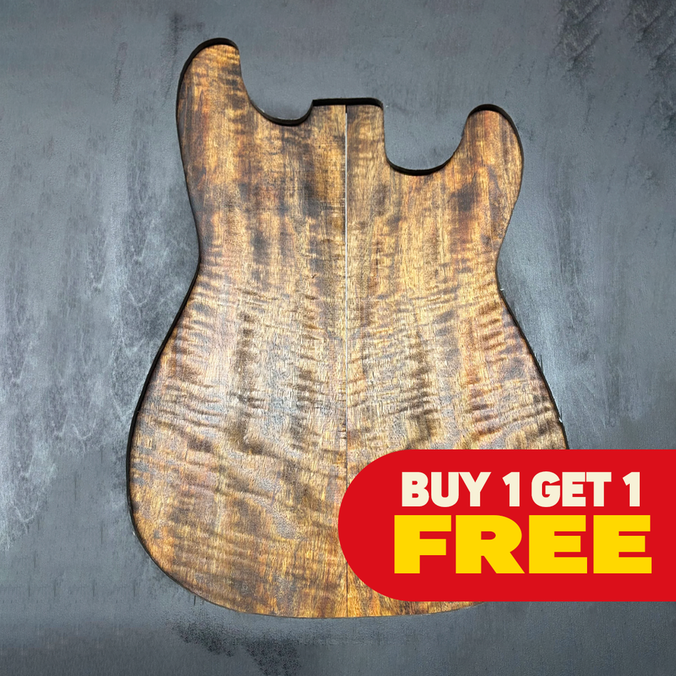 Table d'harmonie en érable pommelé Chocolat Flamme pour Guitare (Achetez-en 1 + Obtenez-en 1 GRATUIT)