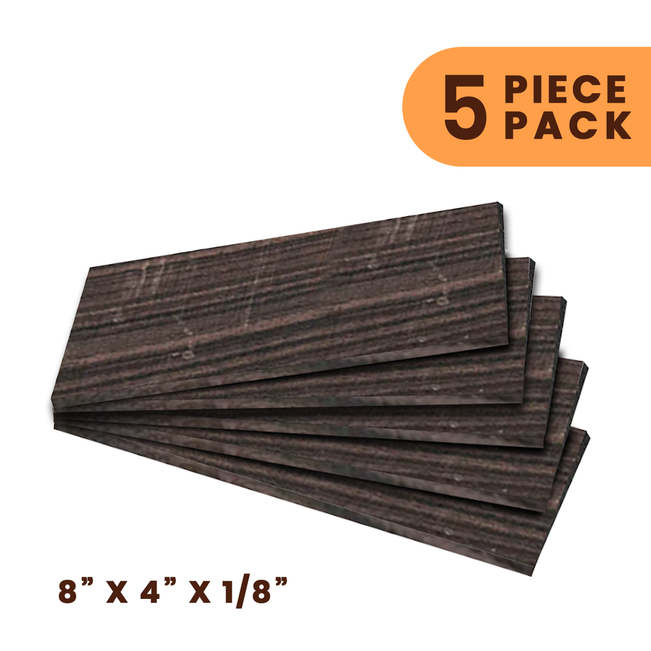 Free Pack of 3, Indian Rosewood Headplate 8”x4”x1/8” Exotic Wood Zone 