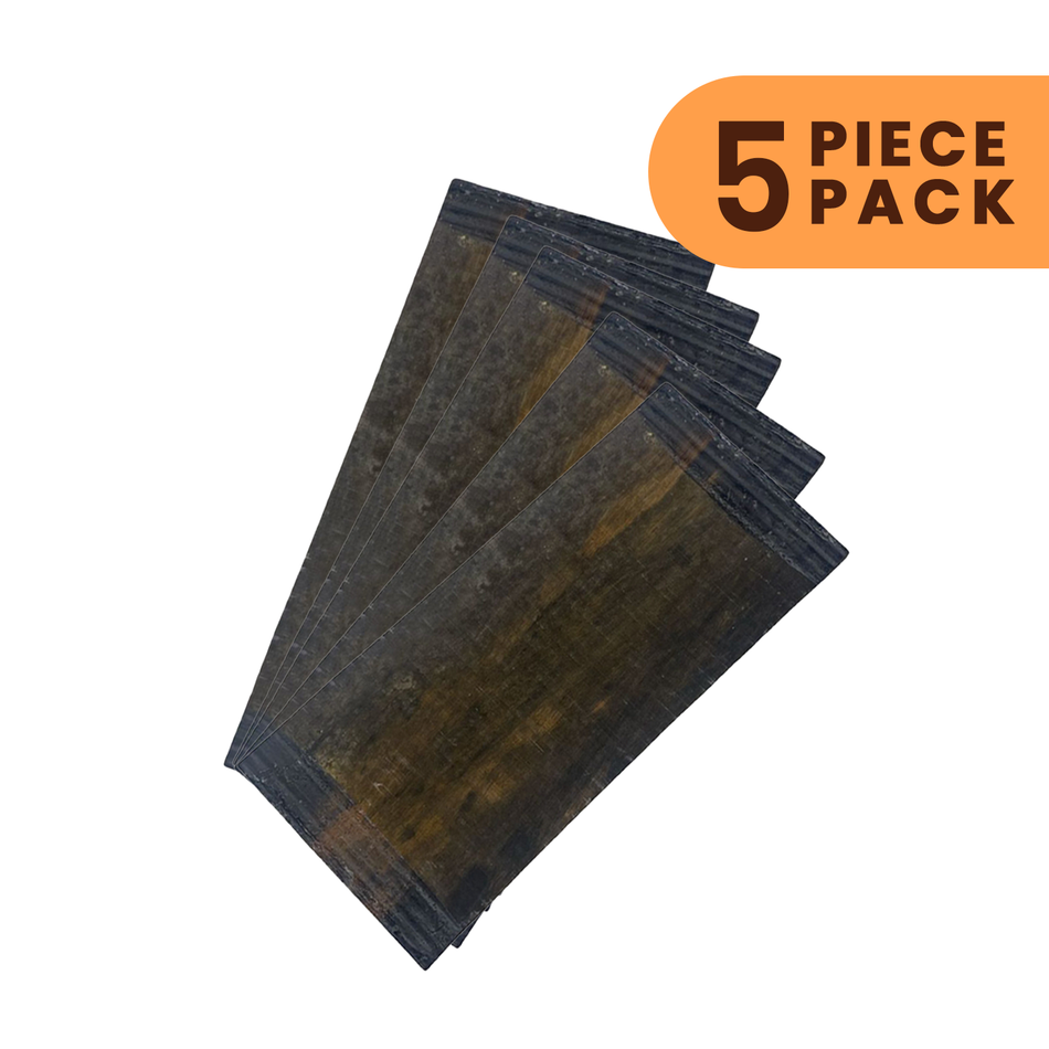 Diapasón de guitarra de ébano de Gabón defectuoso en blanco 21" x 2-3/4" x 3/8" 