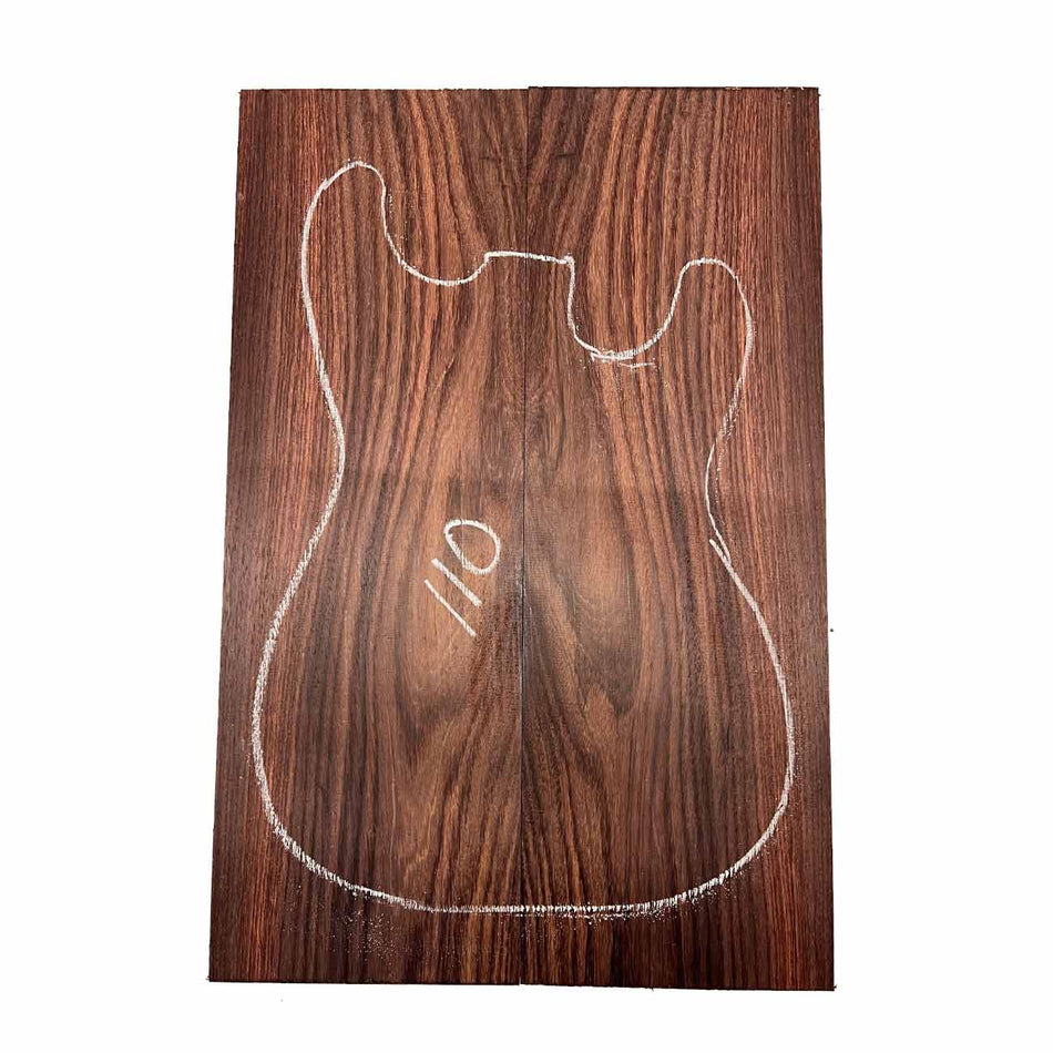 East Indian Rosewood Electric Guitar Drop Top | Book Matched Sets #110 - Exotic Wood Zone - Buy online Across USA