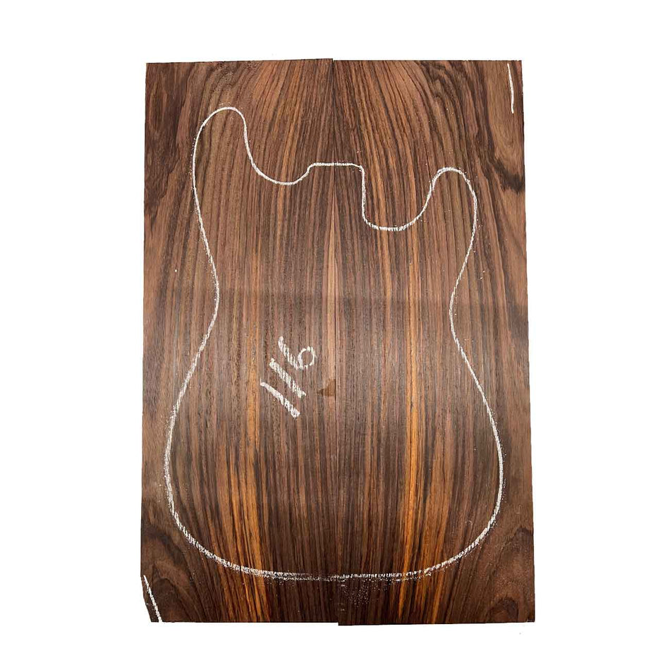 East Indian Rosewood Electric Guitar Drop Top | Book Matched Sets #116 - Exotic Wood Zone - Buy online Across USA