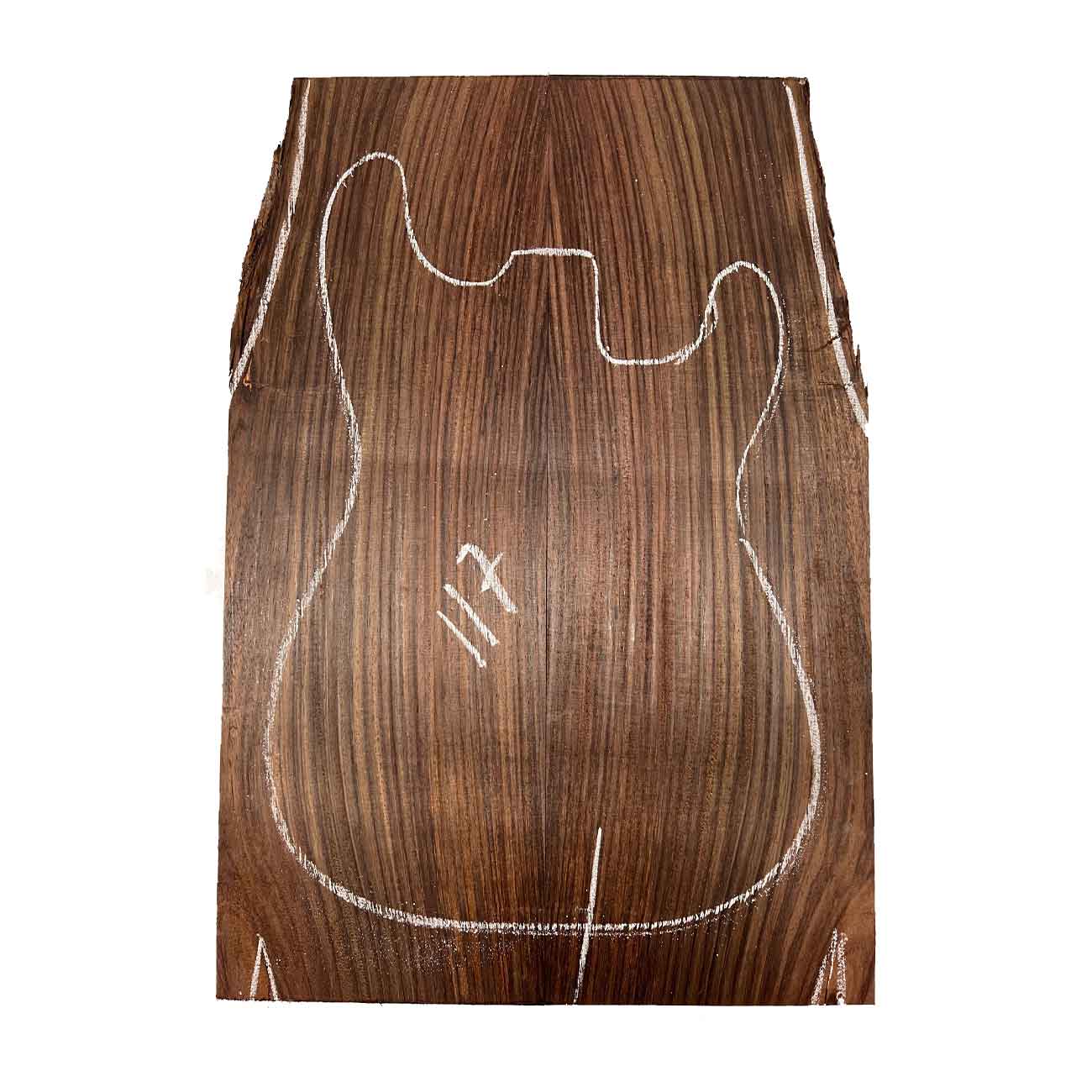 East Indian Rosewood Electric Guitar Drop Top | Book Matched Sets #117 - Exotic Wood Zone - Buy online Across USA