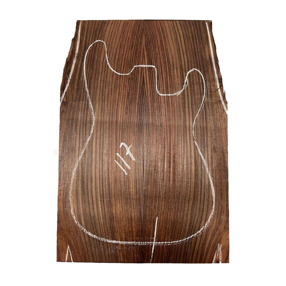 East Indian Rosewood Electric Guitar Drop Top | Book Matched Sets #117 - Exotic Wood Zone - Buy online Across USA