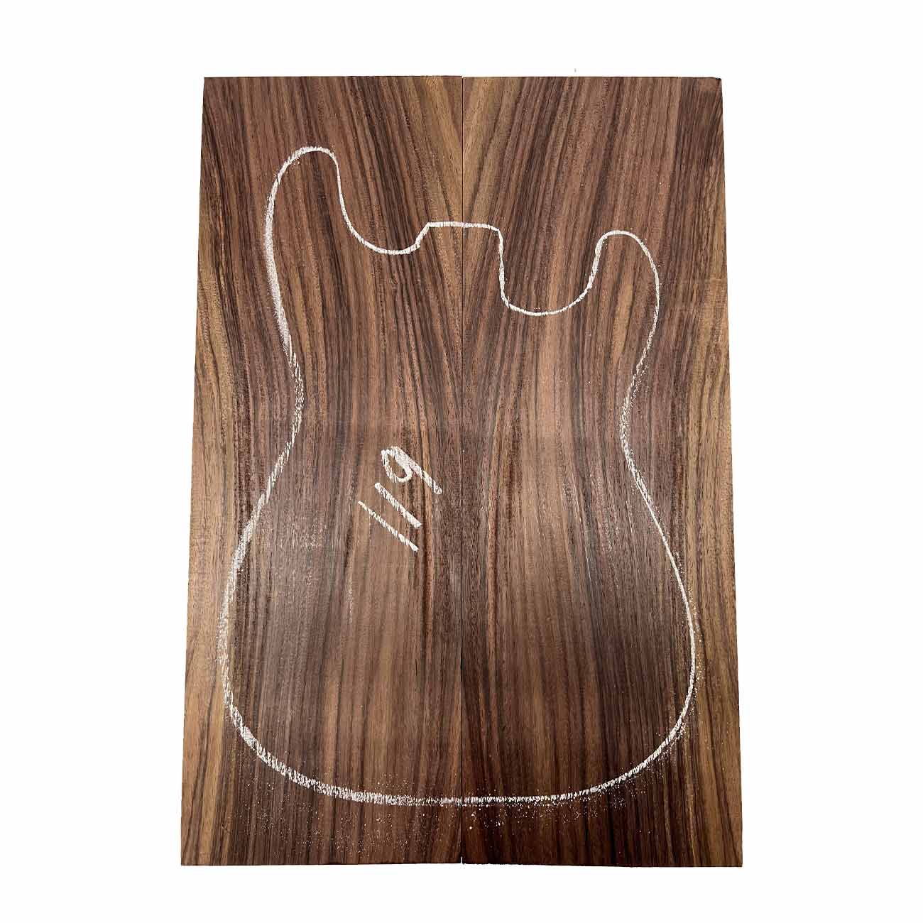 East Indian Rosewood Electric Guitar Drop Top | Book Matched Sets #119 - Exotic Wood Zone - Buy online Across USA