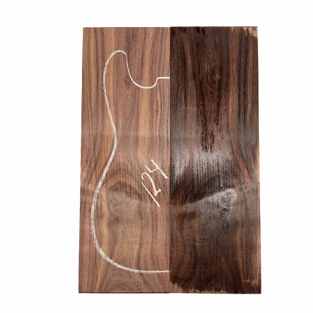 East Indian Rosewood Electric Guitar Drop Top | Book Matched Sets #124 - Exotic Wood Zone - Buy online Across USA