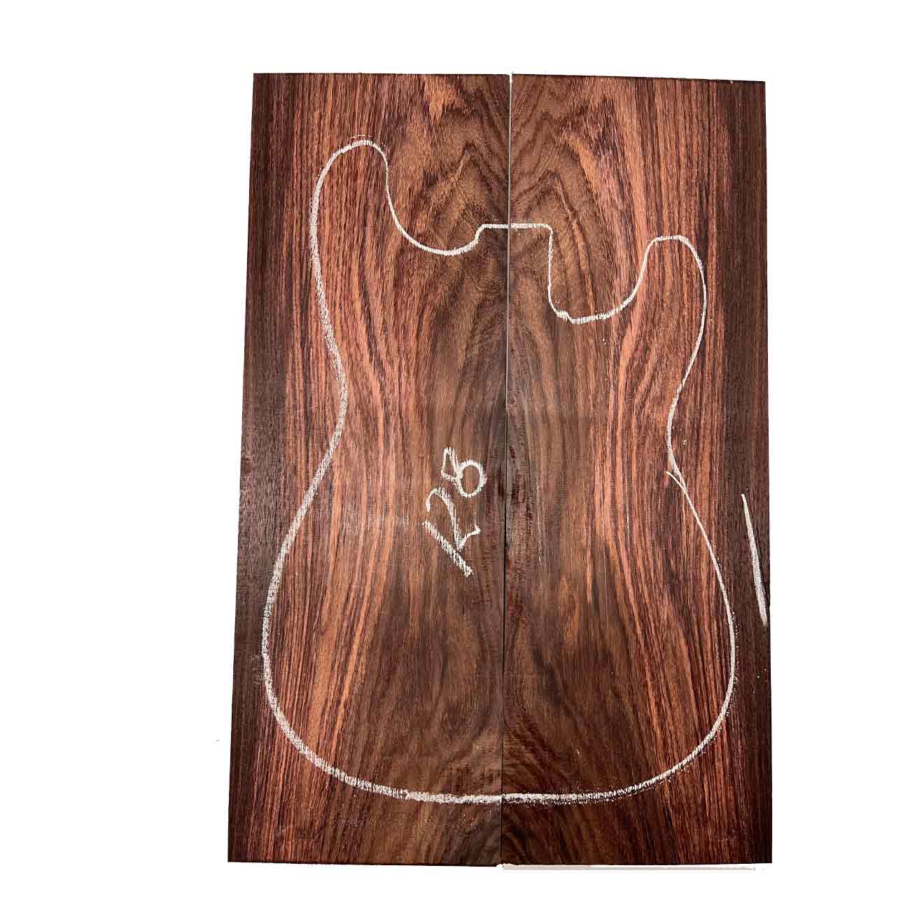 East Indian Rosewood Electric Guitar Drop Top | Book Matched Sets #128 - Exotic Wood Zone - Buy online Across USA