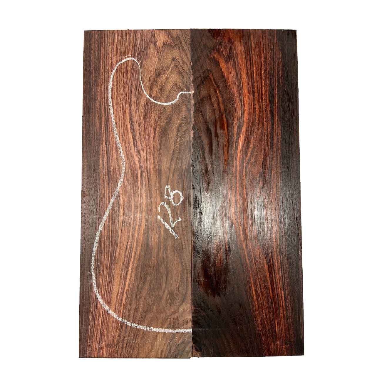 East Indian Rosewood Electric Guitar Drop Top | Book Matched Sets #128 - Exotic Wood Zone - Buy online Across USA