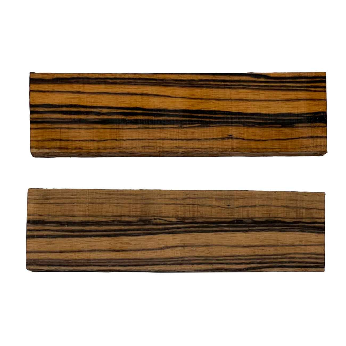 Black and White Ebony Wood Knife Blanks/Knife Scales Bookmatched 5"x1-1/2"x3/8" - Exotic Wood Zone Knife Blanks