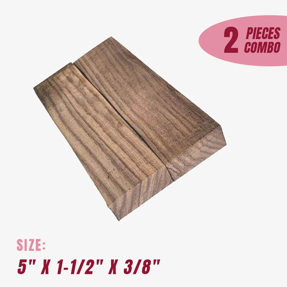 Pack of 2 Indian Rosewood Wood Knife Blanks/Knife  Bookmatched  Scales  5&quot;x1-1/2&quot;x3/8&quot; - Exotic Wood Zone - Buy online Across USA 
