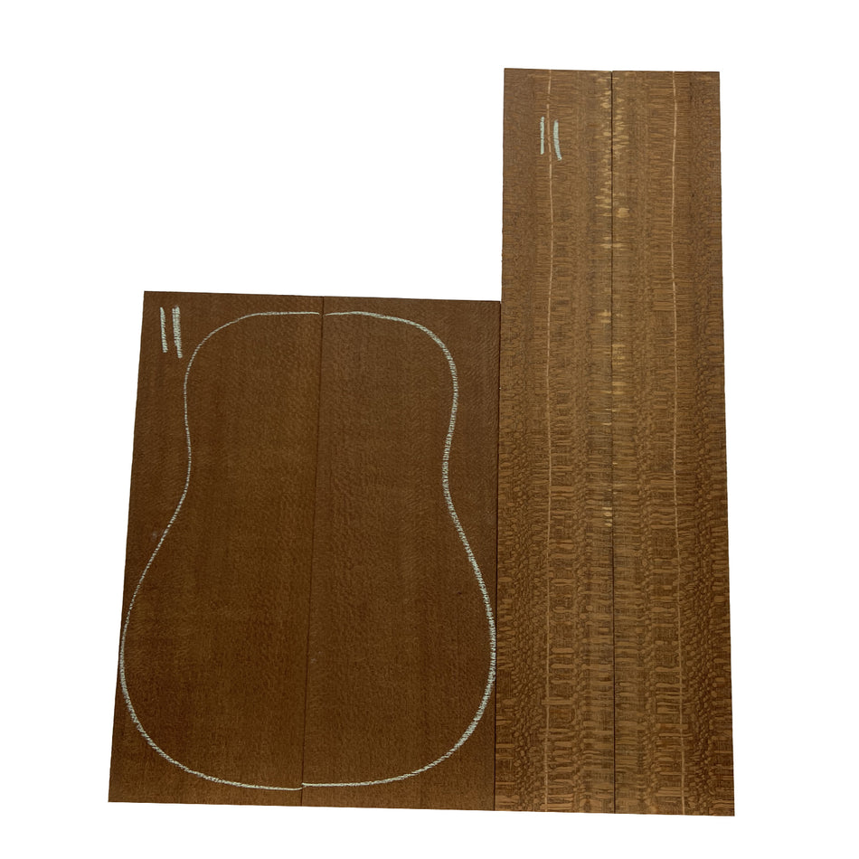 Leopardwood  Acoustic Dreadnought Guitar Back and Sides Sets #11 - Exotic Wood Zone - Buy online Across USA 