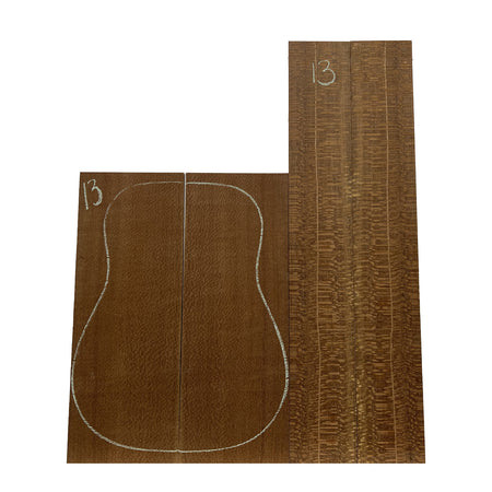 Leopardwood  Acoustic Dreadnought Guitar Back and Sides Sets #13 - Exotic Wood Zone - Buy online Across USA 