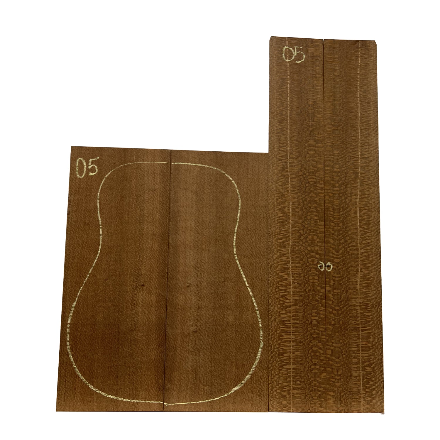 Leopardwood Acoustic Dreadnought Guitar Back and  Sides Sets #05 - Exotic Wood Zone - Buy online Across USA 