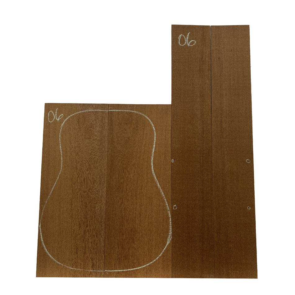 Leopardwood Acoustic Dreadnought Guitar Back and  Sides Sets #06 - Exotic Wood Zone - Buy online Across USA 