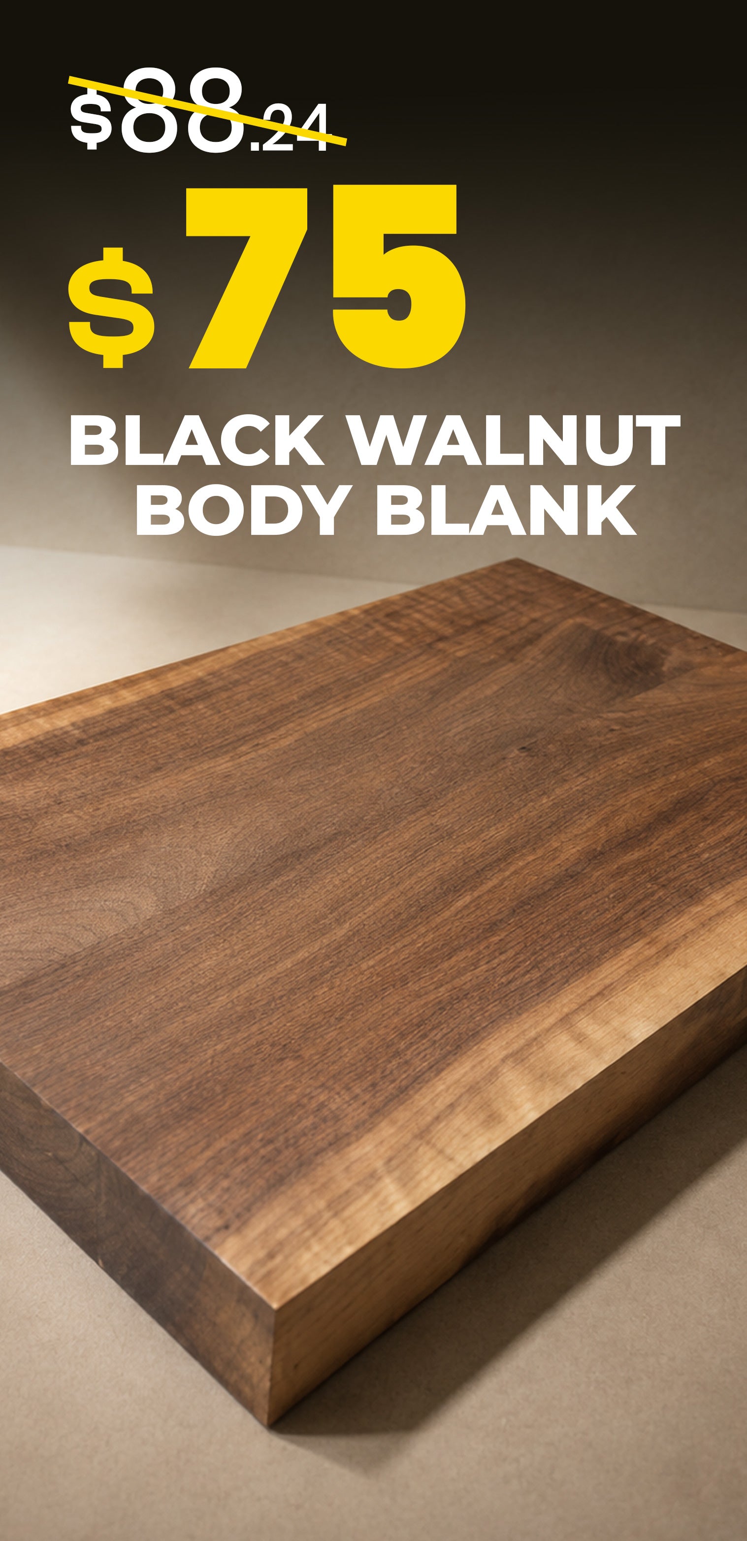 black walnut body blanks